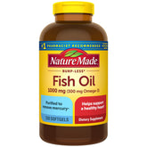 Nature Made Fish Oil 1000 mg Softgels 320 count bottle front view