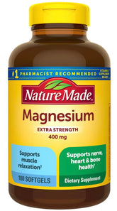 Nature Made Magnesium 400 mg Softgel front view with packaging