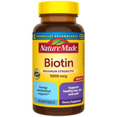 Nature Made Maximum Strength Biotin 5000 mcg Softgels front view