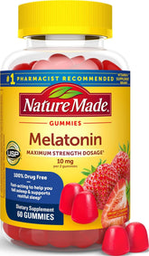 Nature Made Melatonin Gummies 10 mg 60 count front view