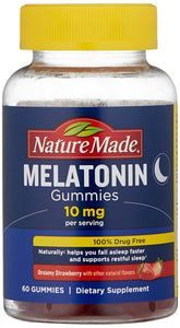 Nature Made Melatonin Gummies 10 mg front view packaging