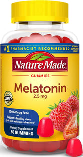 Nature Made Melatonin Gummies 2.5 mg bottle front view