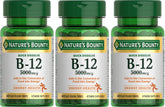 Nature's Bounty B-12 Quick Dissolve Tablets front view with packaging
