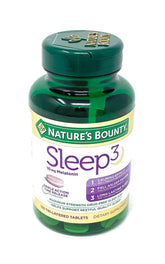 Nature's Bounty Sleep 3 Triple Action Sleep Aid front view