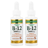 Nature's Bounty Super Strength Vitamin B-12 Liquid 5000 mcg front view