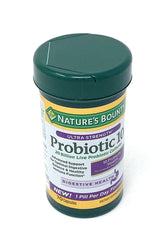 Nature's Bounty Ultra Strength Probiotic 10 front view with packaging