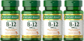 Nature's Bounty Vitamin B-12 500mcg supplement front view