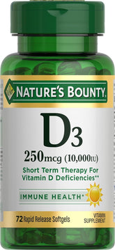 Nature's Bounty Vitamin D3 200g front view