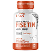 Nature's Fusions Fisetin 500mg supplement bottle front view