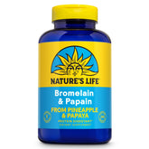Nature's Life Bromelain and Papain Enzymes 250mg front view