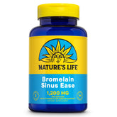 Nature's Life Bromelain Sinus Ease 490mg capsules front view
