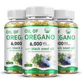 Nature's Live Oil of Oregano Softgels front view with bottle design