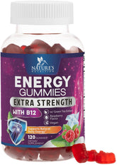 Nature's Nutrition B12 Energy Gummies front view with packaging
