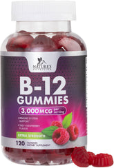 Nature's Nutrition B12 Gummies front view with packaging