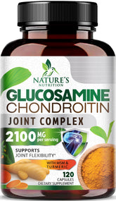 Nature's Nutrition Glucosamine Chondroitin MSM Complex front view