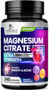 Nature's Nutrition Magnesium Citrate 1000mg front view