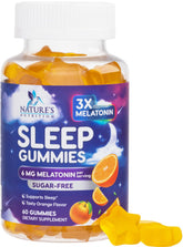Nature's Nutrition Melatonin Gummies 6mg front view packaging