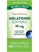 Nature's Truth Melatonin 10mg Rapid Release Softgels front view