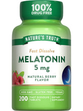 Nature's Truth Melatonin Fast Dissolve Tablets 5mg front view