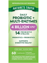Nature's Truth Multi-Enzymes Advanced Probiotic front view of packaging