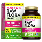 Nature's Truth Women's Raw Flora Probiotic 30 Capsules front view