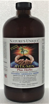 Nature's Unique Vita-Min Plus Herbs 1000mg front view