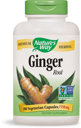 Nature's Way Ginger Root Capsules front view packaging