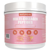 Nature4U Multi Collagen Peptides Powder front view packaging