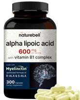 NatureBell Alpha Lipoic Acid 600mg capsules front view