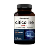 NatureBell Citicoline 500mg Tyrosine 50mg capsules front view