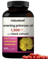 NatureBell Evening Primrose Oil Softgels 300 count front view