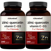 NatureBell Quercetin Zinc Vanta 480 capsules front view