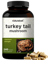 NatureBell Turkey Tail Mushroom Capsules front view