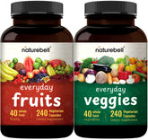 NatureBell Whole Food Fruit and Vegetable Supplement front view