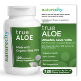 NatureCity Aloe Vera Capsules 60 Count front view