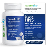 NatureCity TrueHNS Biotin Supplement 1000mcg front view