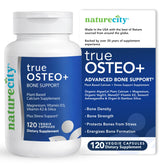 NatureCity TrueOsteo+ Plant-Based Calcium Supplement front view