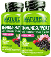 NATURELO Elderberry Supplement 350mg front view