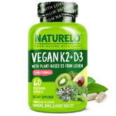 NATURELO Vitamin D3 & K2 combination capsules front view