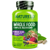 NATURELO Whole Food Multivitamin front view of packaging