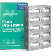 Naturenetics Flora Pro-Health Probiotics 30 Billion CFU front view