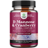 Natures Craft Cranberry D-Mannose Capsules 1000mg front view