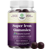 Natures Craft Iron Gummies 308g front view with packaging