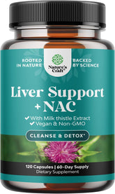 Natures Craft Milk Thistle NAC Supplement 60 capsules front view