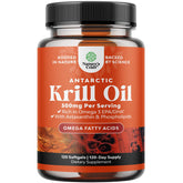 Natures Craft Omega 3 Krill Oil 1000mg supplement bottle front view