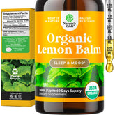 Natures Craft Organic Lemon Balm Tincture 30ml front view