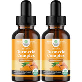 Natures Craft Organic Turmeric Drops front view with black pepper