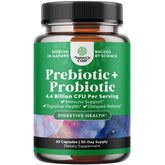 Natures Craft Probiotics and Prebiotics Supplement 60 Capsules front view