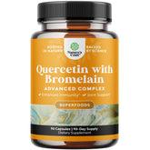 Natures Craft Quercetin with Bromelain 90g capsules front view