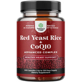 Natures Craft Red Yeast Rice 1200mg with CoQ10 front view